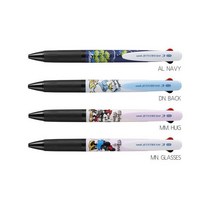 유니 제트스트림 3색볼펜 다색펜 SXE3-504D-05 디즈니 한정판, MN GLASSES(미니글라스)