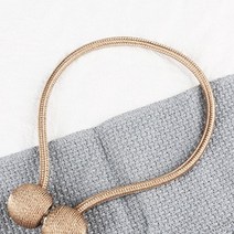 커튼 고정 끈 예쁜 커텐 자석 집게 홀더 레일커튼 커튼레일 레일, 딥브라운