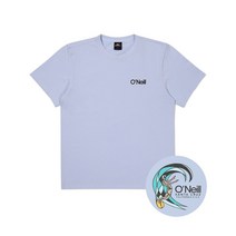 [국내 매장판] 오닐 ONEILL 여름 헬스 캠핑 서핑 서퍼 티셔츠_산타크루즈 오가닉 서핑 반팔 티셔츠_더스티 블루