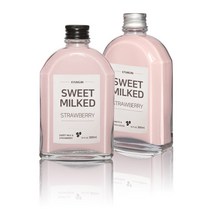 유리병 밀크티병 (B타입)웨이납작쥬스 200ml(A-W), 알루미늄 검정