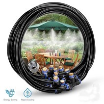 스프링쿨러 아파트 설치 간이 미니 스프링클러 비닐하우스 자동 급수 화분 급수기 재배 포트 23M 야외 쿨 파티오 미스트 시스템 팬 워터 미스트 가든 스프링클러 스프레이 | 정원