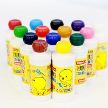 동아 노랑병아리 딩동댕 그림물감 200ml 갈색, 50개