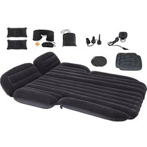 Onirii 공기 주입식 SUV 에어 매트리스 캠핑 쿠션 침대 자동차 에어 베드 휴대용 홈 에어 매트리스 자동차 여행 자동차 수면 침대 패드 매트 매트리스 에어 펌프 2개의, Suv Mattress01 Black