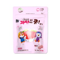 뽀로로 과일이쿵 요거트품은 딸기가쿵 사과가쿵 배가쿵 유기농 과일칩 유기농간식, 5개