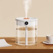 가습기초습도표시 초음파 가습기2L 큰 분무량모드 세척편한 무소음, 핑크