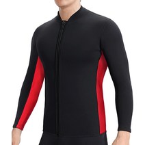 프리다이빙슈트 웻슈트 웻수트 TBLUITE Wetsuit Top Women 2mm Wet Suit Jacket for Men in Cold Water Fro, 07 T6-2mm 레드 맨_06 X-Large
