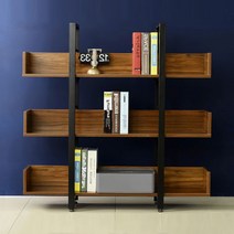 DN2614 3단책장(칸막이형) 1200 스틸T6 장식장 DIY, 아카시아 화이트