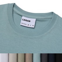 LOGAN 로건 USA 절개 오버핏 반팔티