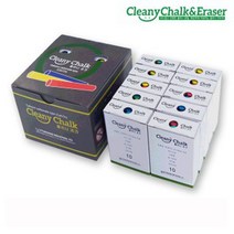 elco 클리니 탄산분필 믹싱칼라- 100개입(10색 혼합구성) pro, 엘코_ 본상품선택