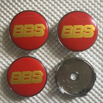 4x BBS 합금 휠 허브 센터 캡 4 개 세트 60mm 레드/골드, [01] 56mm Sticker NO CAP