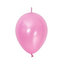 셈퍼텍스풍선 라운드 링커벌룬 꼬리풍선 (50입/100입), 15cm 링커벌룬 펄 핑크(100입