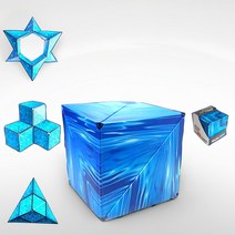 라이징모 두뇌발달 마그네틱 자석 3D 매직큐브, 물살