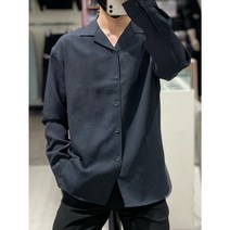 본 S/S 오픈카라 오버핏 캐주얼 다크카키 셔츠 BN1MBA436 DK