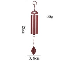풍경종 현관종 바람종 안뜰 금속 바람 종소리 레트로 벨 철 파이프 펜던트 집 장식 공예 야외 정원 영웅 윈드벨, 1PC