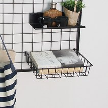 메쉬망바구니 휀스망 네트망 철망 철재 수납 벽걸이, 화이트