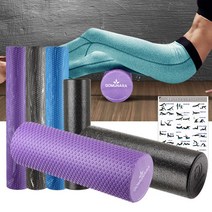 마사지 돌기 폼롤러운동 필라테스도구 룰러 요가 스트레칭기구, EPP폼롤러 60cm 블랙