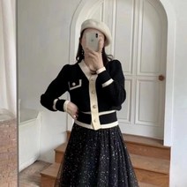 춘게엘 단추 카디건 브이넥 스웨터 r010