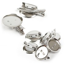 원형 브로치핀 집게형 코사지핀, 핀형 (대)