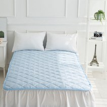 시원한 기능성 양면 아이스 냉감 여름 에어메쉬 패드 해피라이프 SS Q, 스카이블루