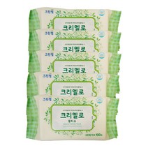크린랩 크리멜로 내츄럴허브 물티슈(100매)리필, 5개