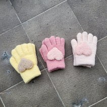 유아 아동 돌아기 베이비 여아 겨울 하트 장갑 손가락장갑 어린이집 생일 크리스마스 선물용 털장갑