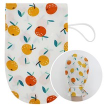 해피코튼 국산 인견 때수건 아기 때밀이 목욕 때타올, 땡귤, 1개입, 1개