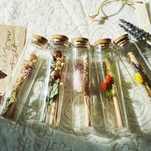 유리병 꽃 편지 시즌2 : 다섯가지꽃 편지지 [100일 결혼 기념일 남자친구 여자친구 생일 선물 이벤트], 퍼플선셋