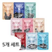 프라미 고양이 습식 파우치 70g 5개 고양이 기능성 간식 키튼 어덜트 시니어, 어덜트 중성화(참치+연어) 5개