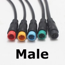 전기자전거컨트롤러 1Pcs 20/100cm 전자 자전거 속도 센서 M/F 연장 케이블 M8 2 3 4 5 6 핀 방수 Ebike 디, 02 100CM, 01 2Pin