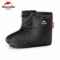 Naturehike아웃도어 구스 다운 초경량 80G 풋 커버 슈즈 남녀공용방풍방수발을 따뜻하게 해주는 신발겨울