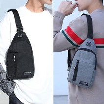 남자 깔끔한 출근 여행 캔버스천 슬링백 활용도높은