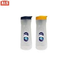 SOCEAN 눈금표시 넓은 입구 투명 플라스틱 물병 1000ML 냉장고 냉동고 식당 카페 업소 음료 차 커피 단백질 쉐이커 요양원 병원 워터보틀 스포츠 플라스틱 대용량 물병 워터바틀