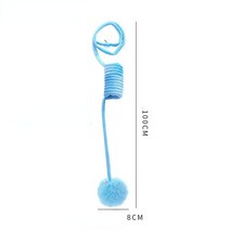 캣볼 고양이 장난감 셀프 하이 빨판 봄 토끼 헤어 볼 인터랙티브 놀이 애완 동물 용품 마스코트, blue