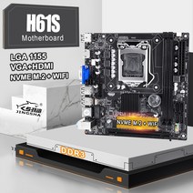H61 마더 LGA1155 DDR3 메모리 ITX H61S 데스크탑 메인 NVME M.2 와이파이 M.2 인터페이스 코어 i3i5i7 CPU, 한개옵션0