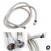 메탈줄 고무패킹 욕실 샤워기 샤워호스 교체 용품 욕실 헤드 교체 화장실욕품 코일 편리한 기 방법 스프링, 본상품선택, 1