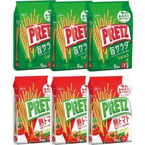 글리코 프리츠 큰봉지 샐러드 토마토 2종 x 각3봉지 일본과자 맛있는 술안주, 상품선택