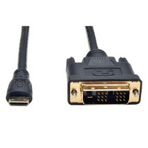 Tripp Lite 미니 HDMI to DVI 케이블 디지털 모니터 어댑터 케이블 (미니 HDMI to DVI-D M/M) 0.9m(3피트) (P566-003-MINI) 블랙, 3 ft. (Mini)