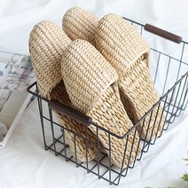 네이처데코 여름 라탄 왕골 슬리퍼 실내화