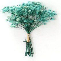 부케돔 미니 건조 아기 숨결 아이보리 흰색 꽃다발 헤어 웨딩 테이블 홈 크리스마스 가을, 12.Light blue - 40g