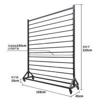 원단 롤 거치대 시트지 걸이대 랩핑지 걸이 스탠드 행거, 1, 블랙-10단
