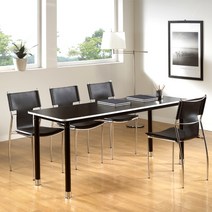 사계절공간연출 블랙책상/회의테이블/1800-600/무료배송, 1800-600블랙책상