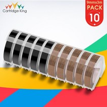 10PK Dymo 3D 엠보싱 테이프 Dymo 9mm 라벨 테이프 Motex 프린터와 호환 가능 Dymo 12965 E101 1540 1610 1, 18 10PK Mixed Set 15