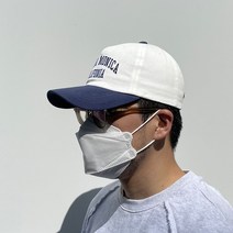 남여공용 배색 산타모니카 이니셜 자수 볼 캡 커플 테니스 사계절 야구 모자