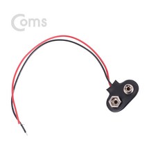 OK부품 케이블 아답터 젠더 여행용 전원 BD609 COMS DC 전원 케이블(제작용) 2선연결 Black - 9V 건전지 변환