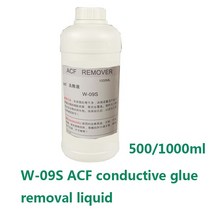 견고한 W-09S ACF 전도성 접착제 제거 액체 LCD 케이블 수리 500/1000ML, 01 500ML