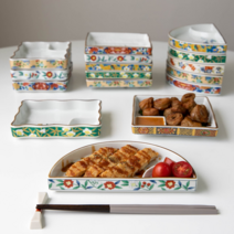 야마고 전사 나눔 회접시, 반달, 베이지