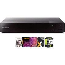 소니 BDPBX370 Tech Smart USA Premiere 영화 스트리밍 디지털 다운로드 카드 및 1년 CPS 향상된 보호 팩이 포함된 WiFi 번들 Blu-Ray 디스크, 단일모델명/품번