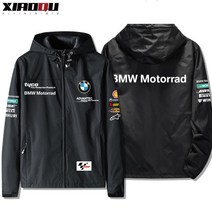 BMW 바이크 후드티 자켓 오토바이 짚업후드, 165/S 기모