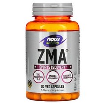 NOW Foods Sports ZMA 운동 후 회복 베지 캡슐 90정, 5병, 90개입