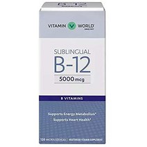 비타민월드 녹여먹는 비타민B12 5000mcg 120캔디형 x 1통, 120정